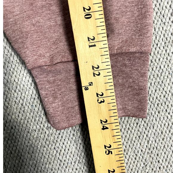 Disney Mickey Mouse Hoodie Womens XL Dusty Rose Pullover Spell Out Large Mickey - Picture 13 of 15